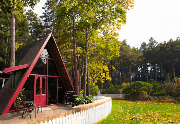 A wooden home built by Camilsons Industries